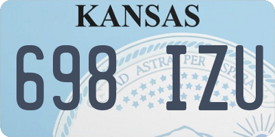 KS license plate 698IZU
