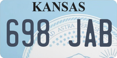 KS license plate 698JAB