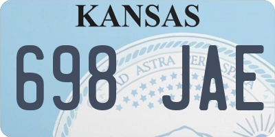 KS license plate 698JAE