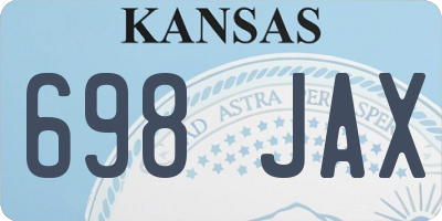 KS license plate 698JAX