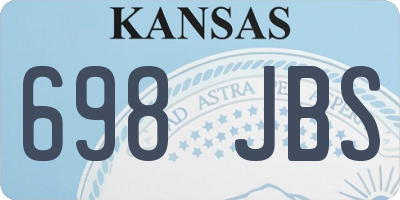 KS license plate 698JBS