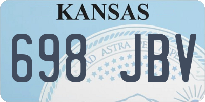 KS license plate 698JBV