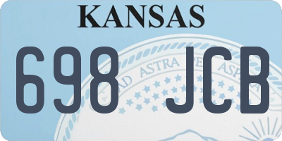 KS license plate 698JCB