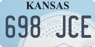 KS license plate 698JCE