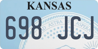 KS license plate 698JCJ