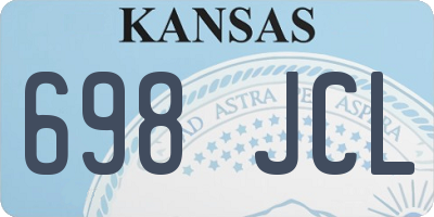 KS license plate 698JCL