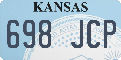 KS license plate 698JCP