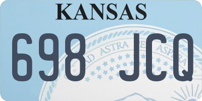 KS license plate 698JCQ