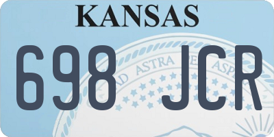 KS license plate 698JCR