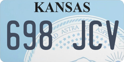 KS license plate 698JCV