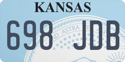 KS license plate 698JDB