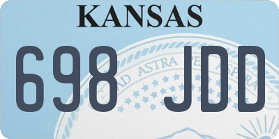 KS license plate 698JDD