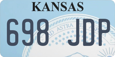 KS license plate 698JDP