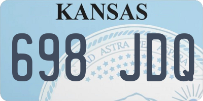 KS license plate 698JDQ