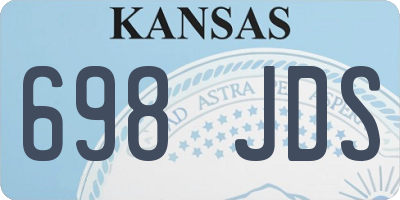 KS license plate 698JDS