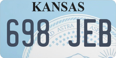 KS license plate 698JEB