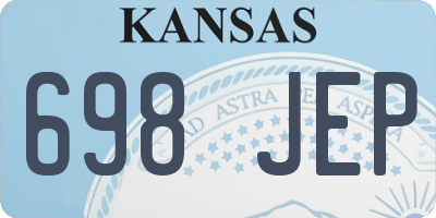 KS license plate 698JEP
