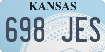 KS license plate 698JES