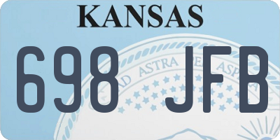KS license plate 698JFB
