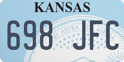 KS license plate 698JFC