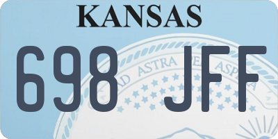 KS license plate 698JFF