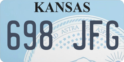 KS license plate 698JFG