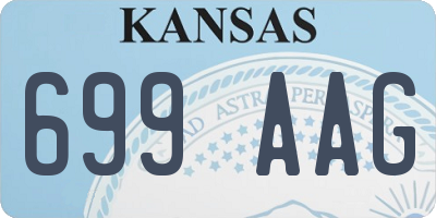 KS license plate 699AAG