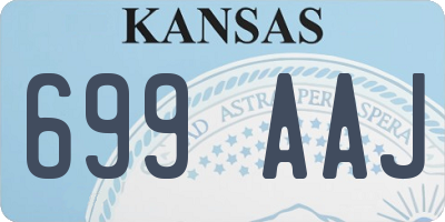 KS license plate 699AAJ