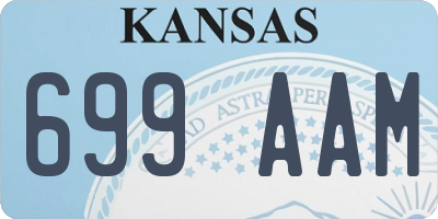 KS license plate 699AAM