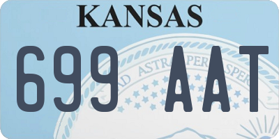 KS license plate 699AAT
