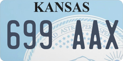 KS license plate 699AAX