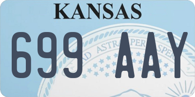 KS license plate 699AAY