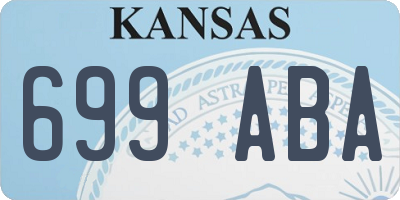 KS license plate 699ABA