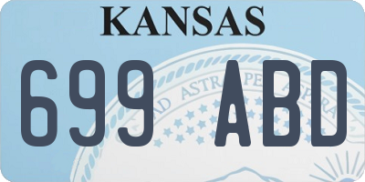 KS license plate 699ABD