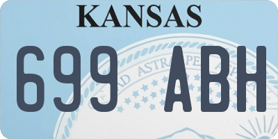 KS license plate 699ABH