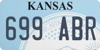 KS license plate 699ABR