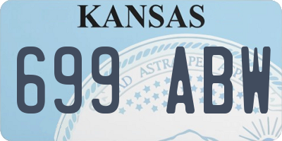 KS license plate 699ABW
