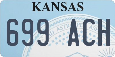 KS license plate 699ACH
