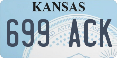 KS license plate 699ACK