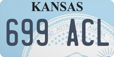 KS license plate 699ACL