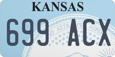 KS license plate 699ACX