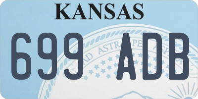 KS license plate 699ADB