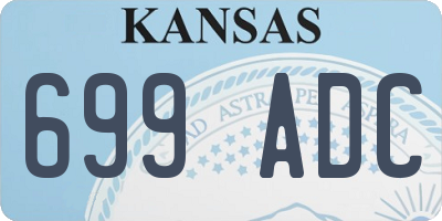 KS license plate 699ADC
