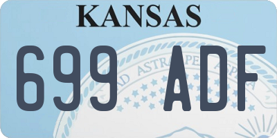 KS license plate 699ADF