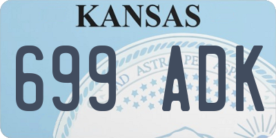KS license plate 699ADK