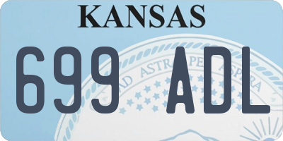 KS license plate 699ADL