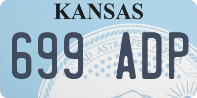 KS license plate 699ADP