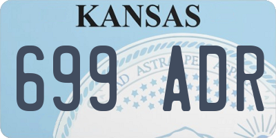 KS license plate 699ADR