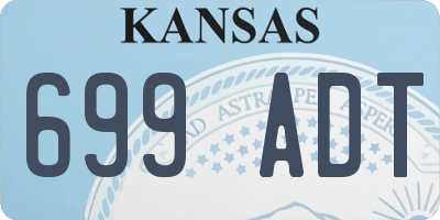 KS license plate 699ADT
