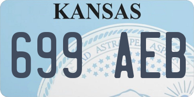 KS license plate 699AEB